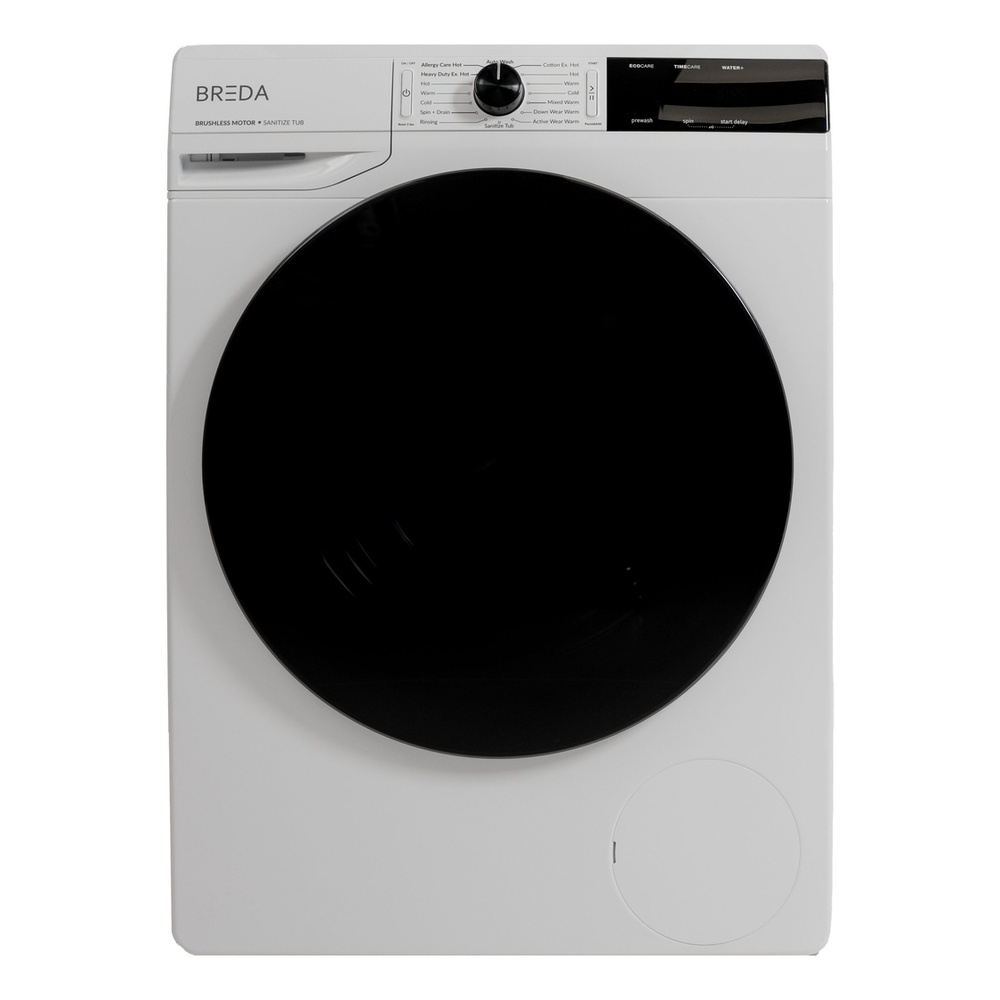 Breda LUWM81400 24 inch Front Load Washer with 2.3 cu. ft. Capacity (17.6 lbs), 16 Programs, Stainless Steel Drum, Energy Star, in White