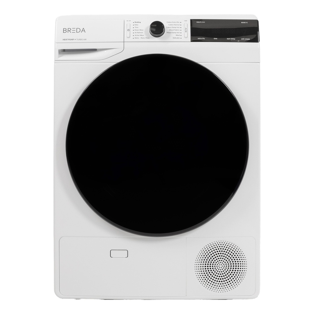 Breda LUDH92700 24 inch Ventless Heat Pump Dryer with 4.2 cu. ft. Capacity (19.8 lbs.), Stainless Steel Drum, Energy Star, in White