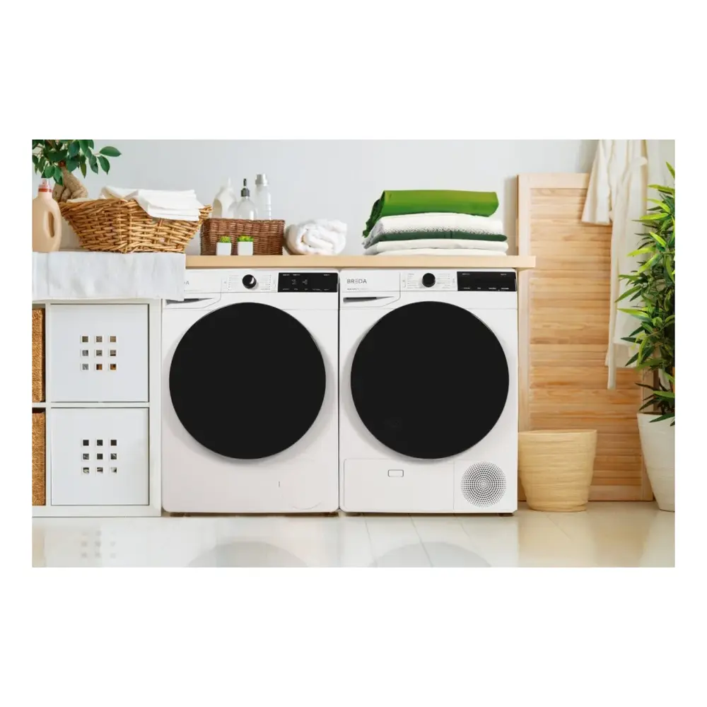 Breda Laundry Pair with LUWM81400 24 inch Compact Washer and LUDH92700 24 inch Heat Pump Dryer (Stackable)