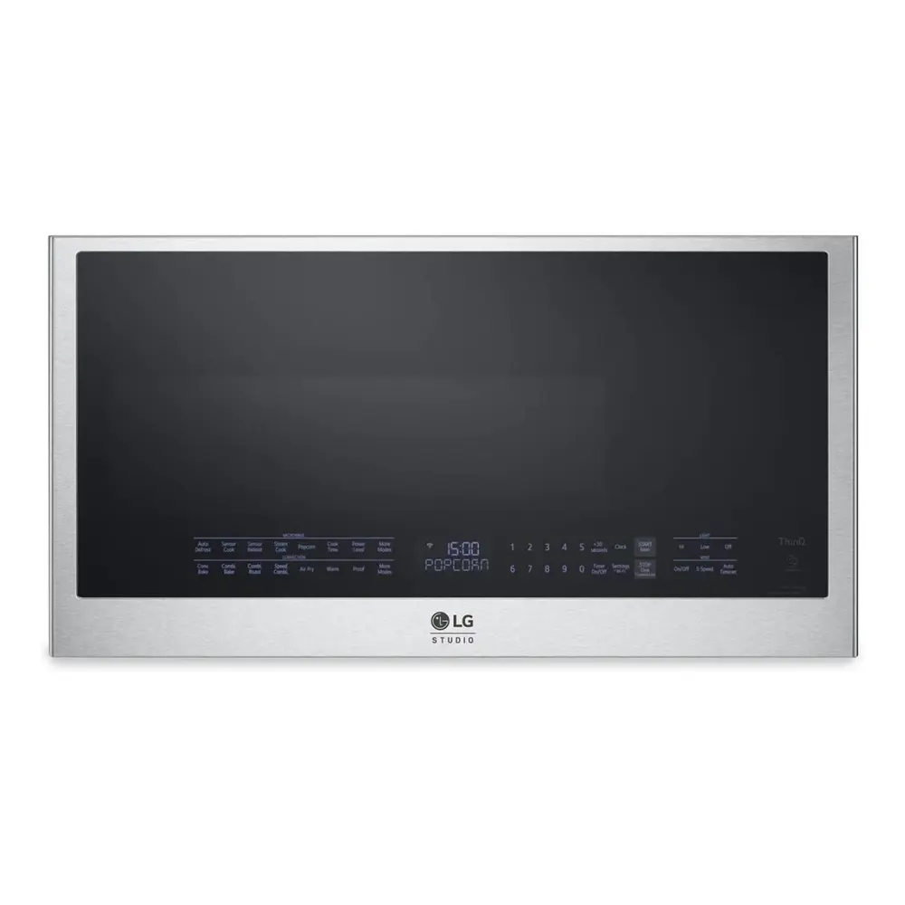 LG Studio MHES1738 30" Smart Over-the-Range Microwave with 1.7 cu. ft. Capacity, Air Fry, Convection and Steam Cooking