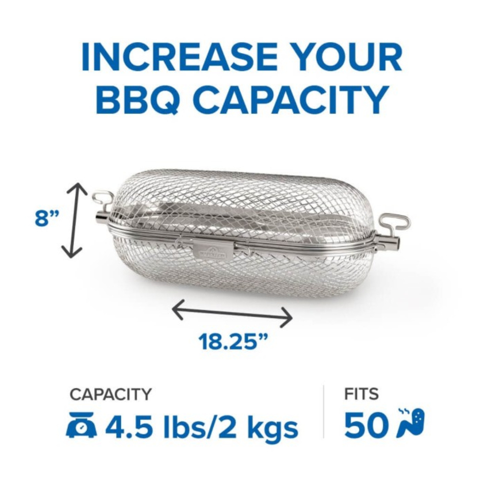 Napoleon 64000 Rotisserie Grill Basket in stainless steel