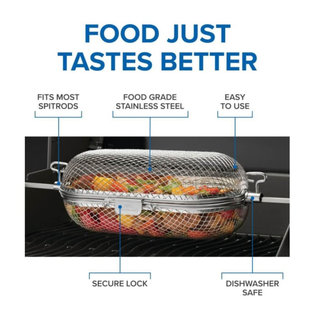 Napoleon 64000 Rotisserie Grill Basket in stainless steel