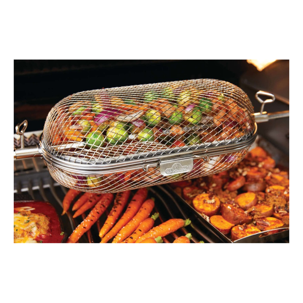 Napoleon 64000 Rotisserie Grill Basket in stainless steel