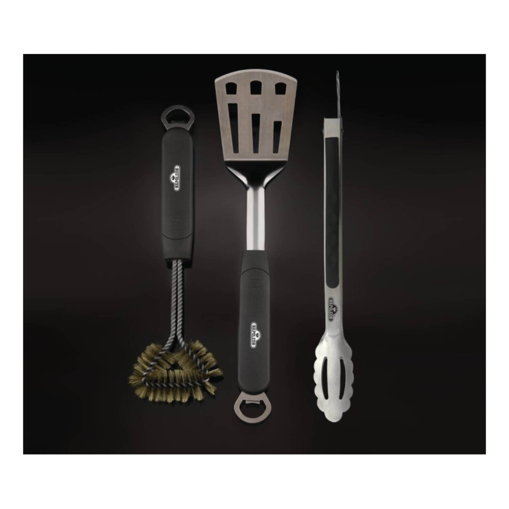 Napoleon 70024 3 Piece BBQ Toolset, Heat Resistant, Rust Resistant in Stainless Steel