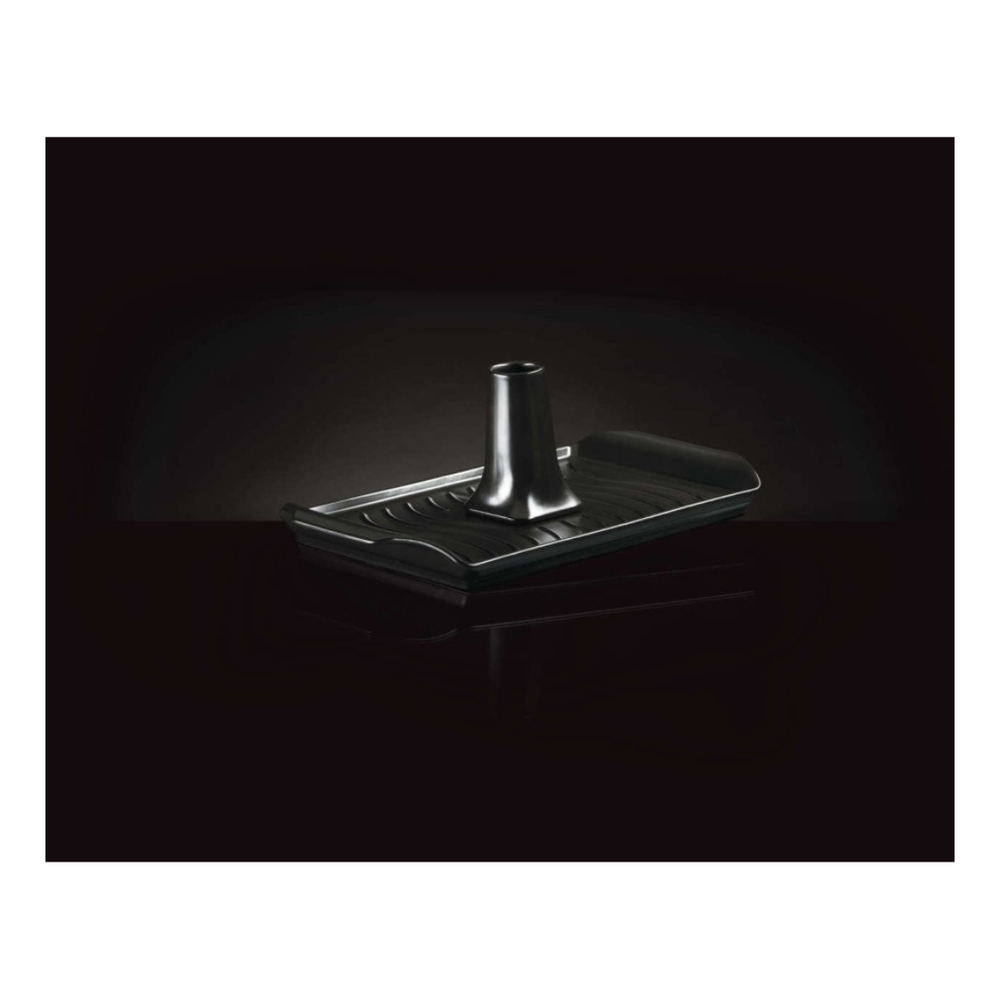 Napoleon 70150 Ceramic Roasting Pan and Beer Can Chicken Roaster Set, in Black
