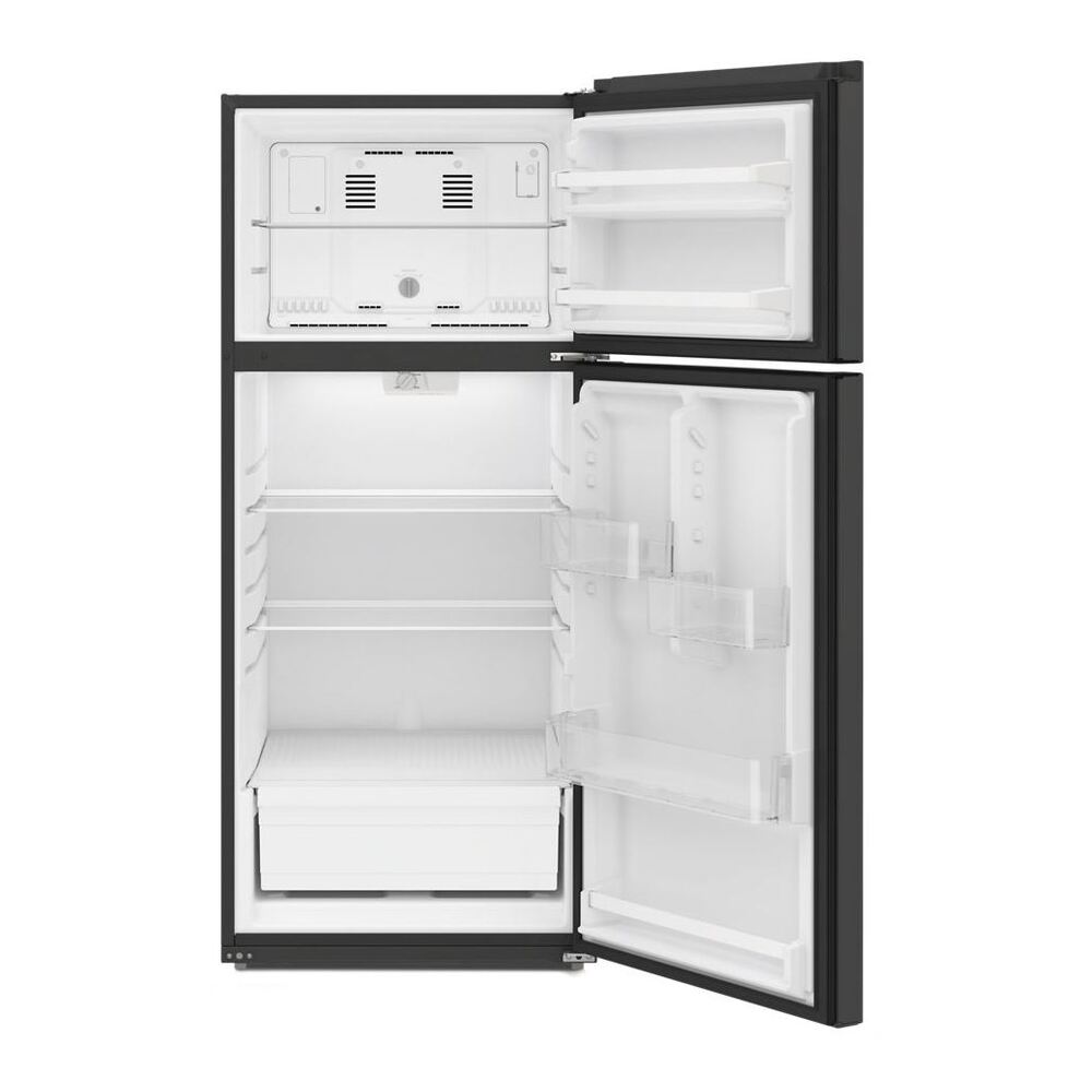 Amana ARTX3028P 28 Inch Top Freezer Refrigerator with 16.4 cu. ft. Storage Capacity, Interior LED Lighting, Adjustable Glass Shelf, Crisper Drawer, Reversible Doors