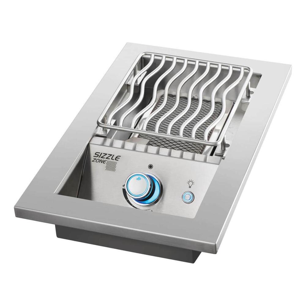 Napoleon BIB10IRNSS 700 Series 14 inch Built-in Single Infrared Burner with 94.50 sq. in. Cooking Area, 10000 Total BTU, Stainless Steel Protective Cover, Iconic WAVE™ Cooking Grids, in Stainless Steel