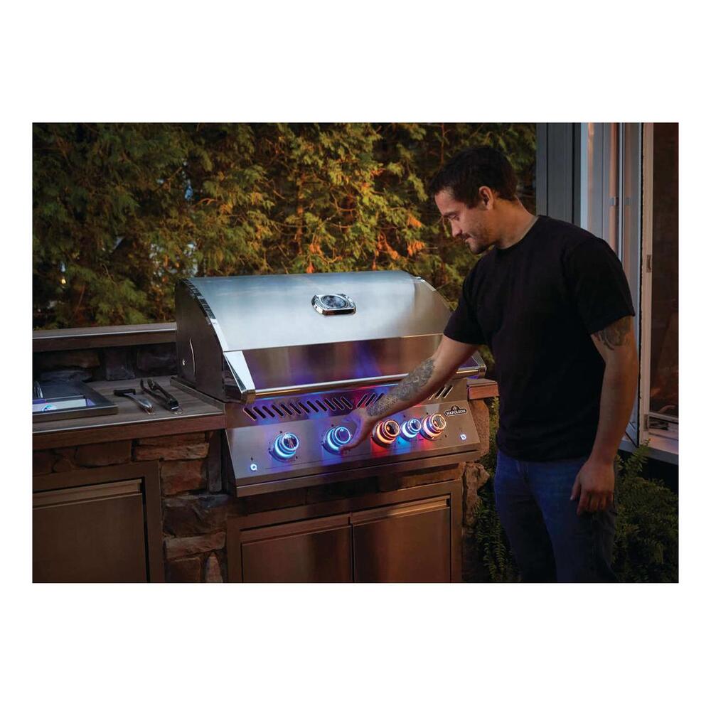Napoleon BIG32RBNSS1 700 Series 33 inch Built-In Grill with 786 sq. in. Cooking Area, 66000 Total BTU, Rear Infrared Burner, Ergonomic Control Knobs, Precise Temperature Control, in Stainless Steel