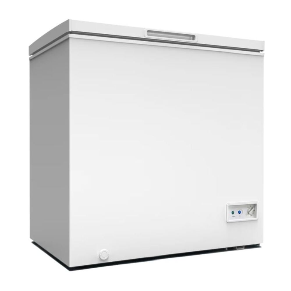 Avanti CF7F0W 33" Chest Freezer with 7 cu. ft. Storage Capacity, Removable Wire Storage Basket, Integrated Handle, External Temperature Control, Manual Defrost in White