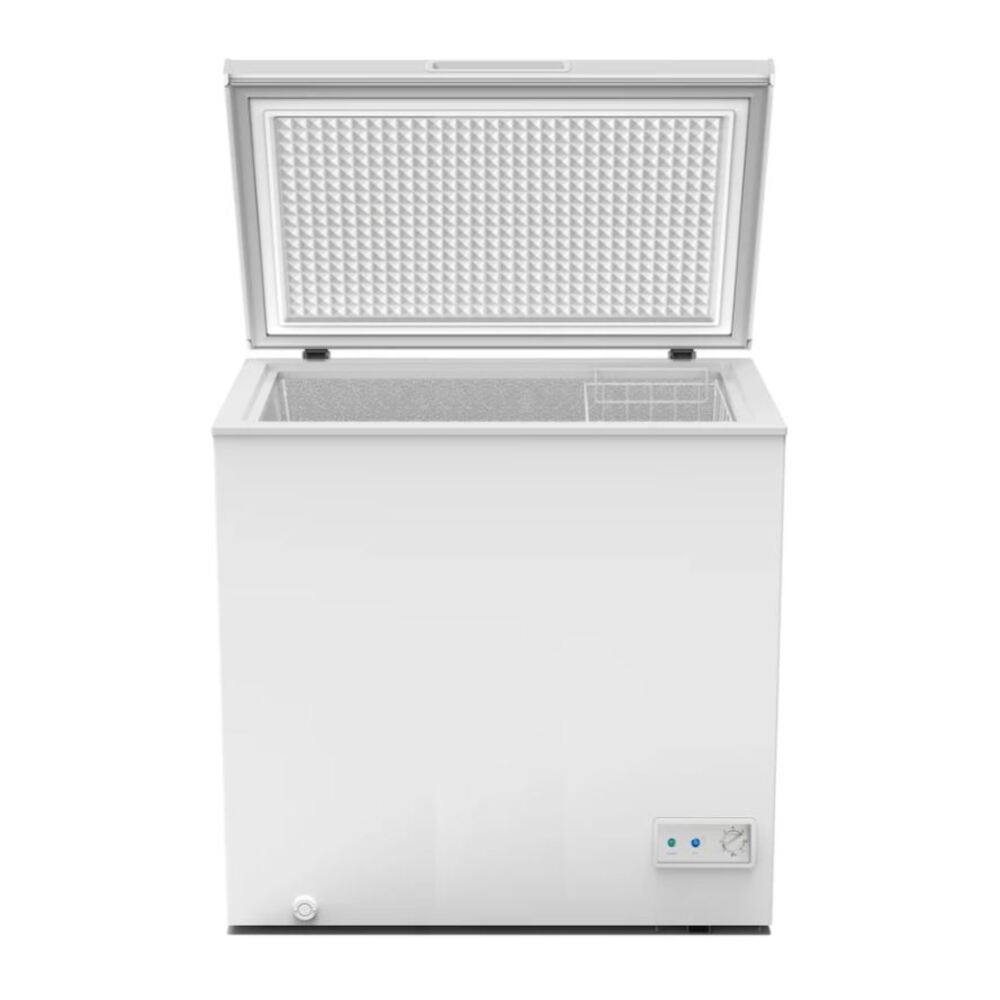Avanti CF7F0W 33" Chest Freezer with 7 cu. ft. Storage Capacity, Removable Wire Storage Basket, Integrated Handle, External Temperature Control, Manual Defrost in White