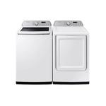 Samsung-DVE47CG3500W-front view with compatible washer