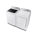 Samsung-DVE47CG3500W-tilted view with compatible washer