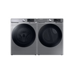 Samsung-DVG45B6300P-front view with matching washer