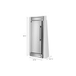 Forno FFFFD172232LS Maderno Series 32 Inch Built-In Convertible Refrigerator/Freezer Combo with 13.6 cu. ft. Capacity, Decorative Grill Trim, Super Cool and Super Freeze, Multi Air Flow System, in Stainless Steel (Left)