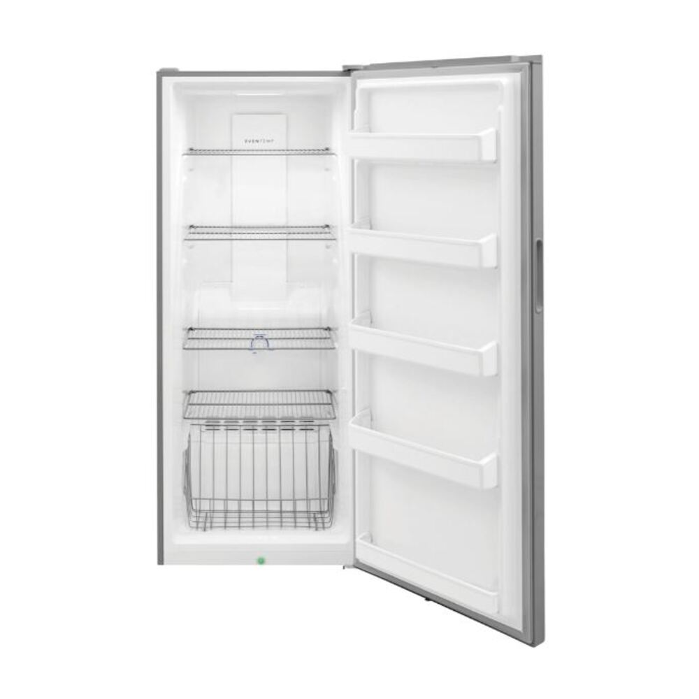 Frigidaire FFFU13F2V 28 inch Upright Freezer with 13 Cu. Ft. Capacity, EvenTemp™ Cooling System, Flexible Interior System, Door Alarm, Frost-Free, Reversible Door
