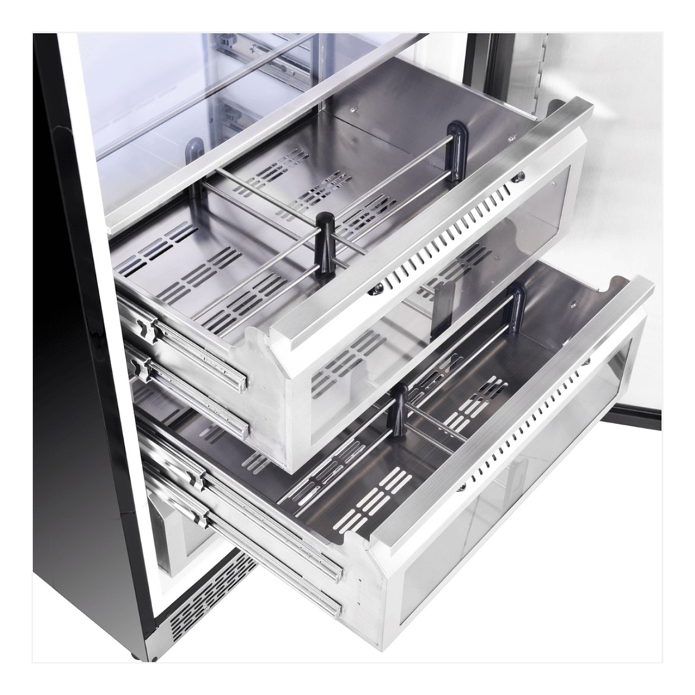 Forno FFRBI182130S Cologne Series 30 Inch Counter-Depth Freestanding All Refrigerator with 18.4 cu. ft. Capacity, Multi Air Flow System, Touch Screen Temperature Control, LED Lighting, in Stainless Steel