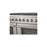 Forno FFSGS624448 Galiano Series 48 inch Freestanding Gas Range with 8 Sealed Burners, 6.58 cu.ft Convection Fan Oven, Pro-Style handle, Adjustable Stainless Steel Legs