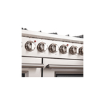 Forno FFSGS626048 Capriasca Series 48 inch Freestanding Gas Range with 8 Sealed Burners, 6.58 cu.ft Convection Fan Oven, Pro-Style Handles