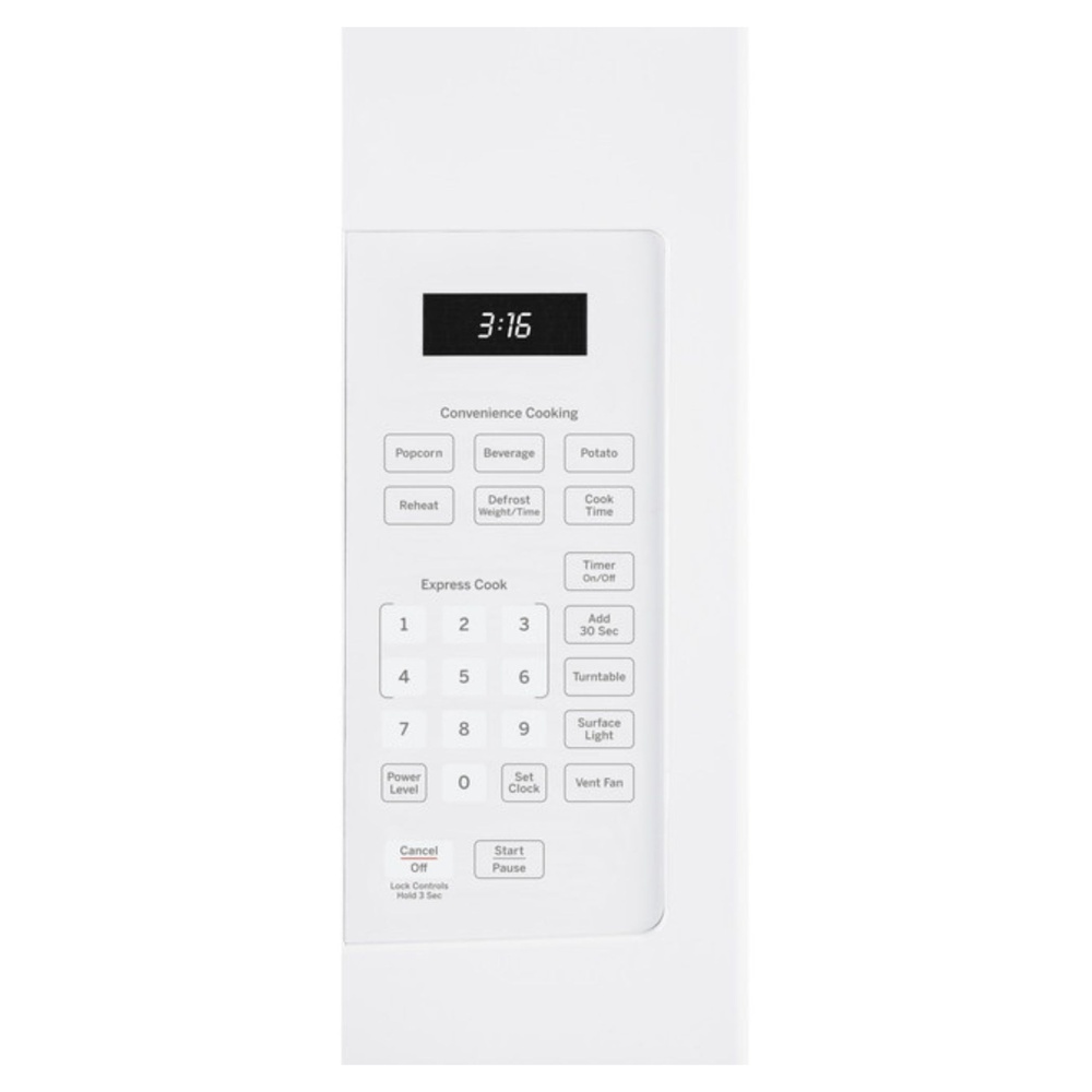 GE-JVM3160DFWW-Control panel