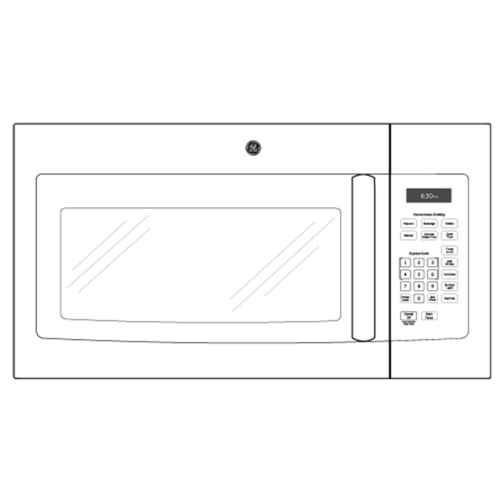 GE-JVM3160DFWW-Diagram of microwave