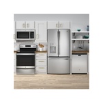 GE-JVM3160RFSS-Modern Stainless Steel Kitchen Setup