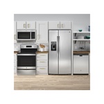 GE-JVM3160RFSS-Modern Stainless Steel Kitchen Setup