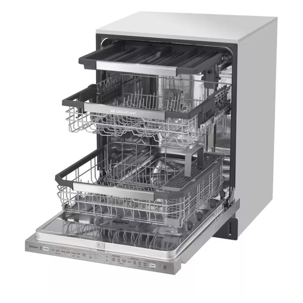 LG-LUDP8908SN-right angle extended tray view