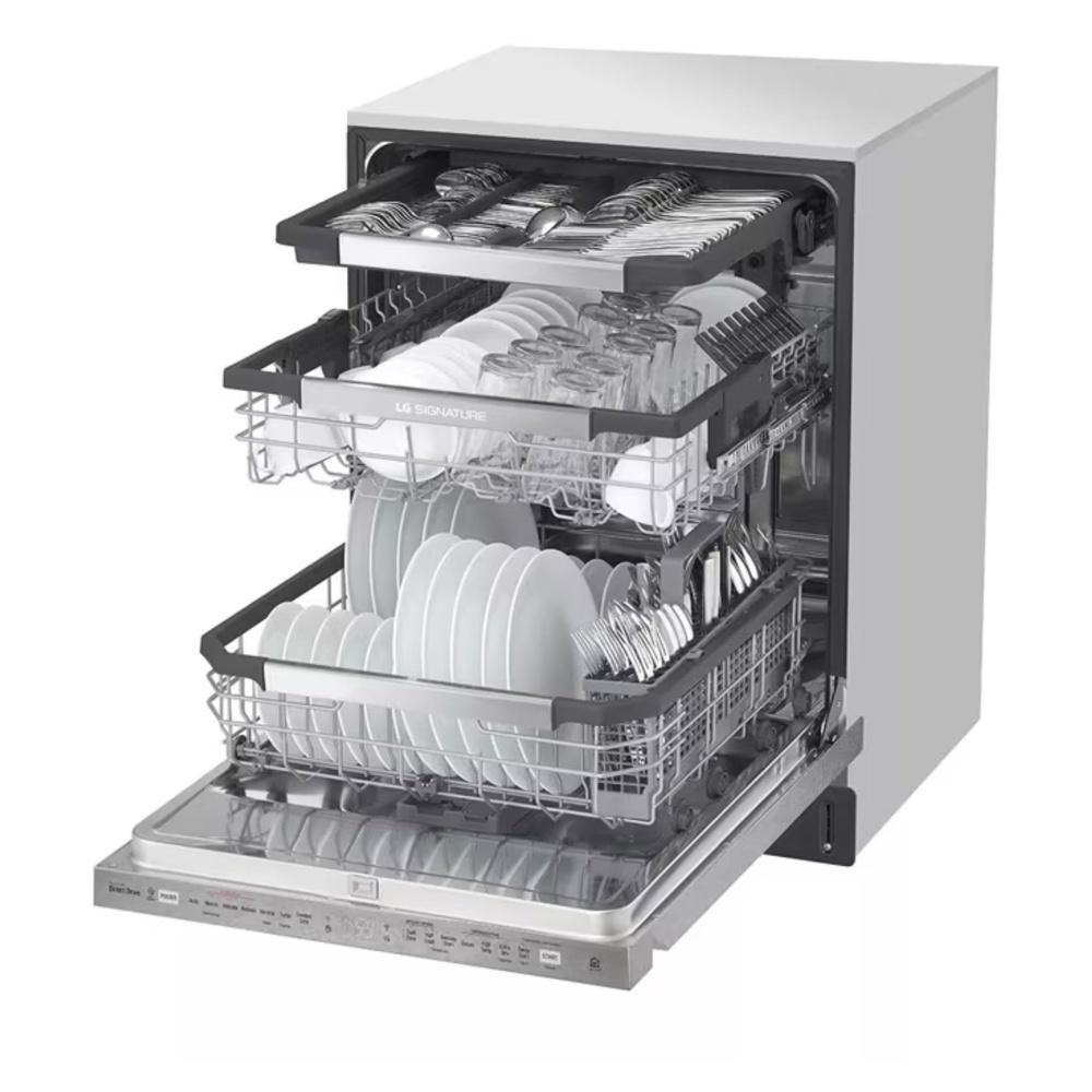 LG-LUDP8908SN-right angle filled tray view