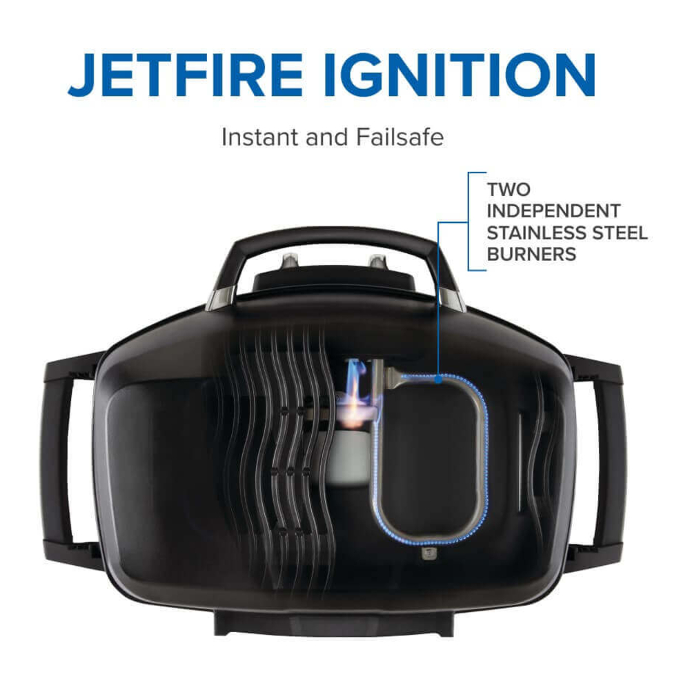 Napoleon PRO285XMKPHM Phantom TravelQ® PRO 44 inch Propane Portable Gas Grill with 285 sq.in. Cooking Area, 12000 Total BTU, JETFIRE Ignition System, Accu-Probe Temperature Gauge, Premium Steel Wind Deflective Lid in Matte Black