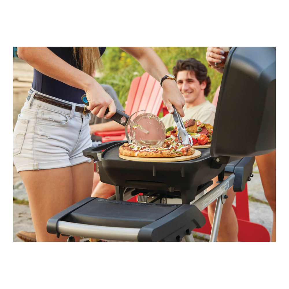 Napoleon PRO285XMKPHM Phantom TravelQ® PRO 44 inch Propane Portable Gas Grill with 285 sq.in. Cooking Area, 12000 Total BTU, JETFIRE Ignition System, Accu-Probe Temperature Gauge, Premium Steel Wind Deflective Lid in Matte Black