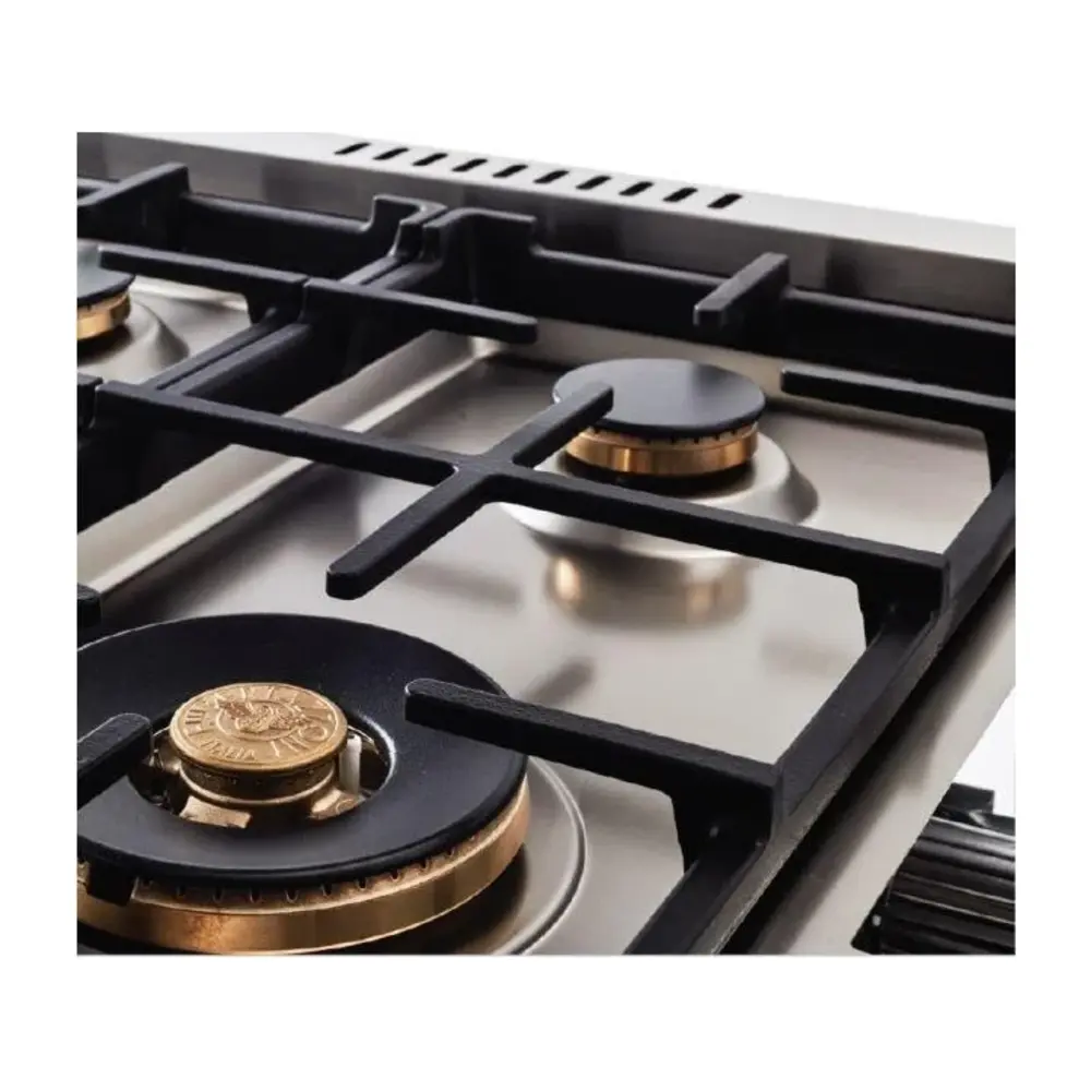 PROF486GGASXTLP burners close up