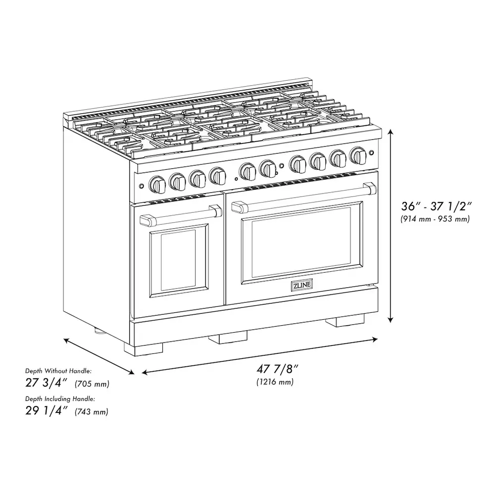 SGRBZ48G-Dimensions