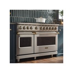 Viking-VGR5488BSQ-Brass Trim Option Available for Stainless Steel Model