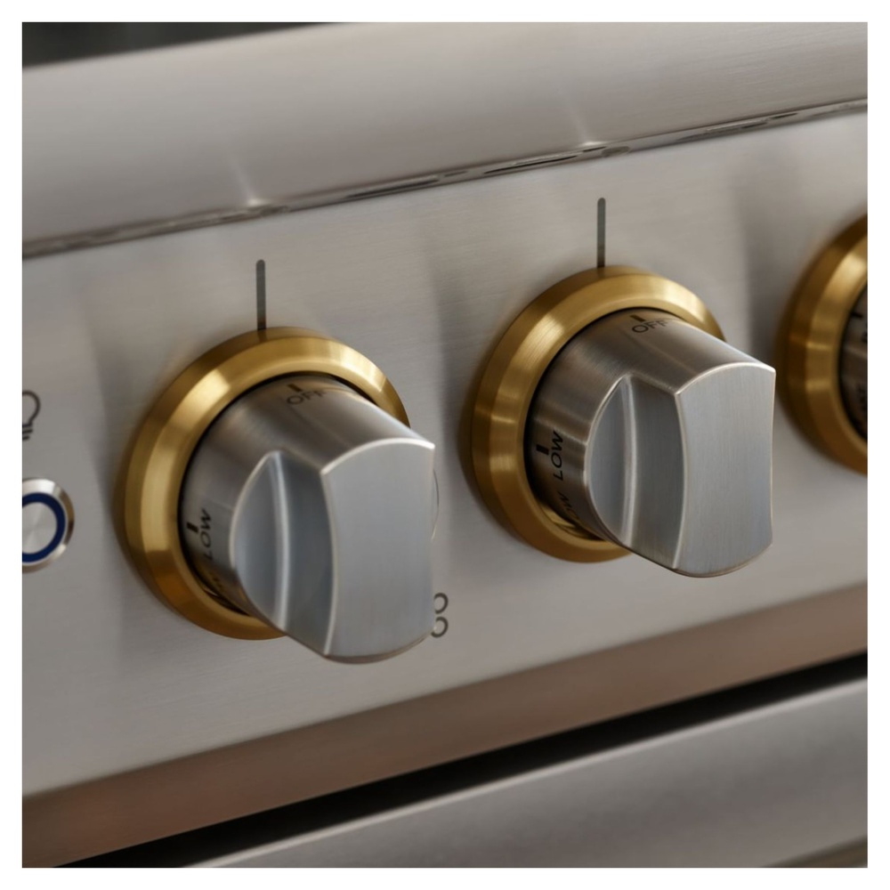 Viking-VGR5606GQSQLP-Brass Trim Option Available for Stainless Steel Model