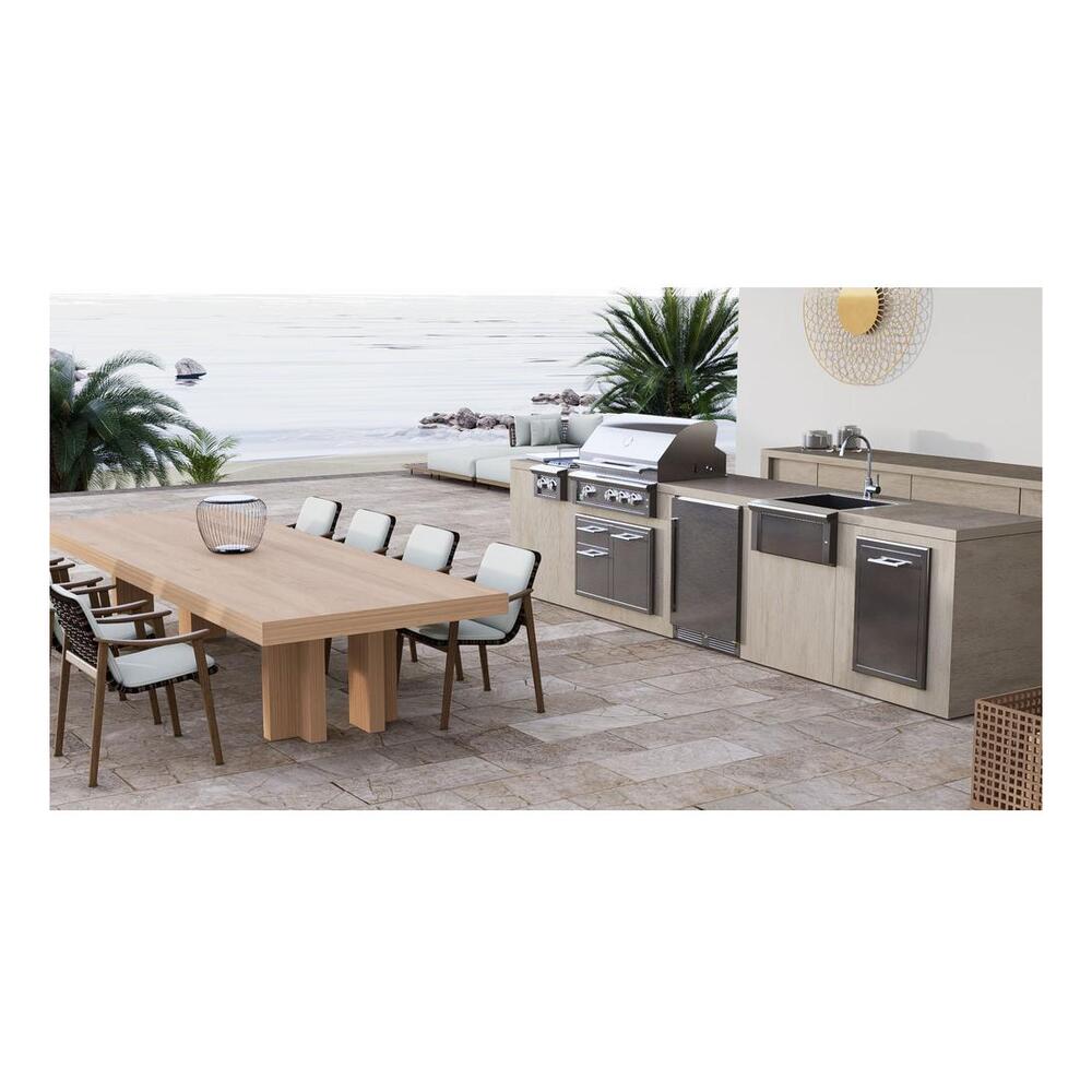 XO XOGRILL30 30 inch Built-In Gas Grill with 851 sq, in Cooking Area, Cooking Zones, Elegant Lighting, Radiant Briquettes, in Stainless Steel