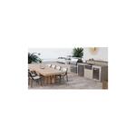 XO XOGRILL36 36 inch Built-In Gas Grill with 976 sq, in Cooking Area, Cooking Zones, Elegant Lighting, Radiant Briquettes, in Stainless Steel