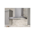 Zephyr ZROE30FS 30 inch Roma Series Wall Mount Range Hood with 600 CFM, LumiLight LED Lighting, Airflow Control Technology™ (ACT™), and ICON Touch® Controls, in Stainless Steel