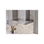 Zephyr ZROE30FS 30 inch Roma Series Wall Mount Range Hood with 600 CFM, LumiLight LED Lighting, Airflow Control Technology™ (ACT™), and ICON Touch® Controls, in Stainless Steel