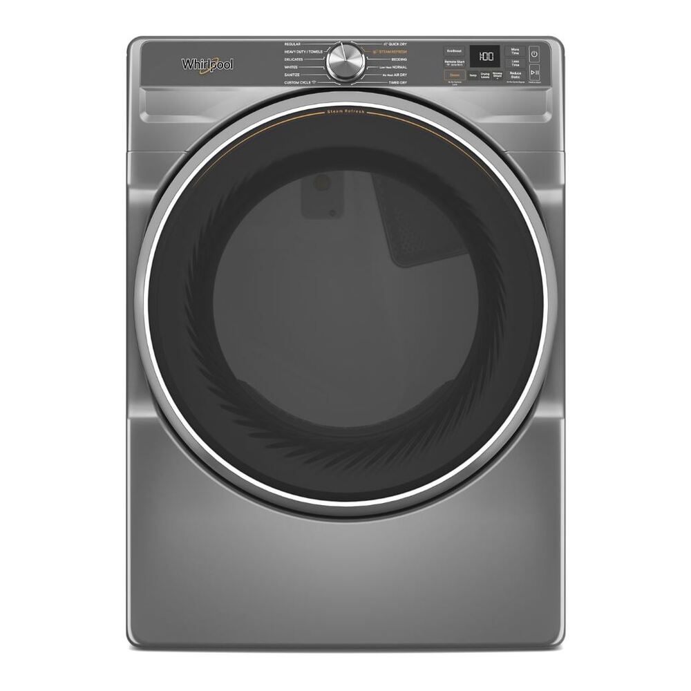 Whirlpool WGD6720R 27" Gas Dryer with 7.4 cu. ft. Capacity, Steam Fresh Cycle, AI Intelligent, Wrinkle Control Cycle, Voice Control, Air Flow Detection