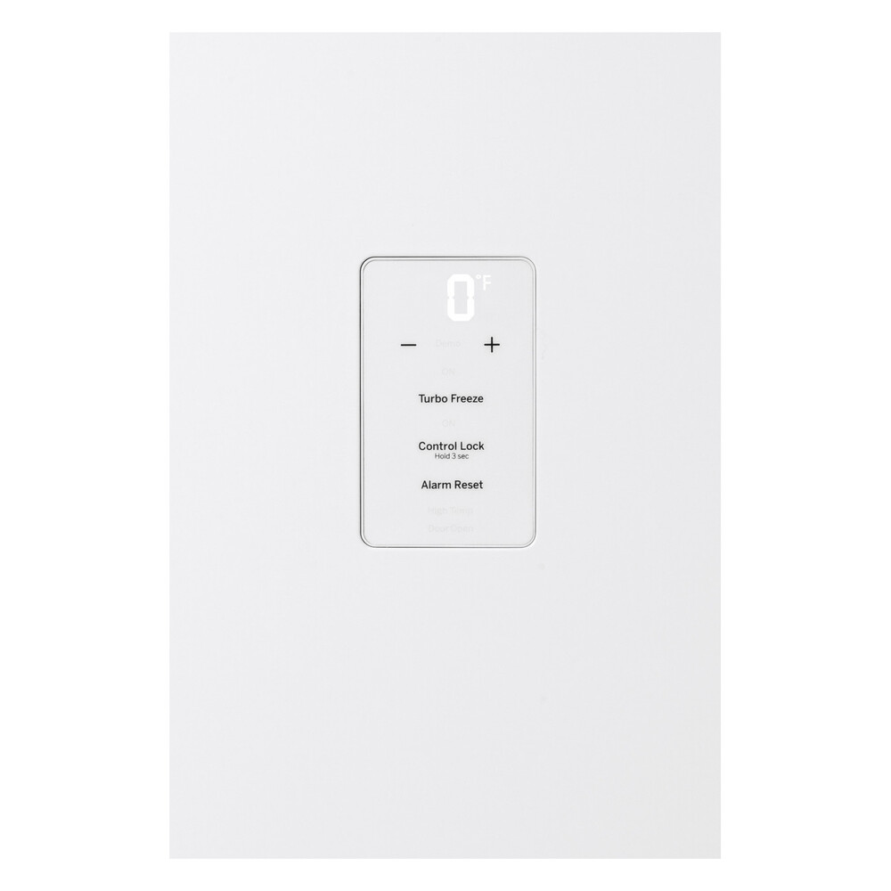 GE FUF14DLRWW 28 Inch Upright Freezer with 14.1 Storage Capacity, Garage Ready, Turbo Freeze, Audible Temperature Alarm, LED Interior Lighting in White