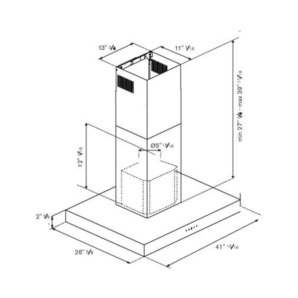 Bertazzoni-KTI42XT-dimensions