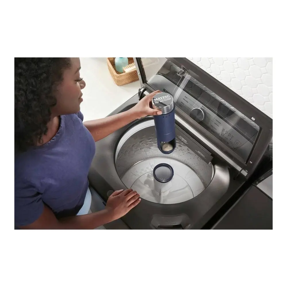 Maytag MVW6500M 28 inch Pet Pro Top Load Washer with 4.7 cu. ft. Capacity, Pet Pro Filter and Deep Fill Option