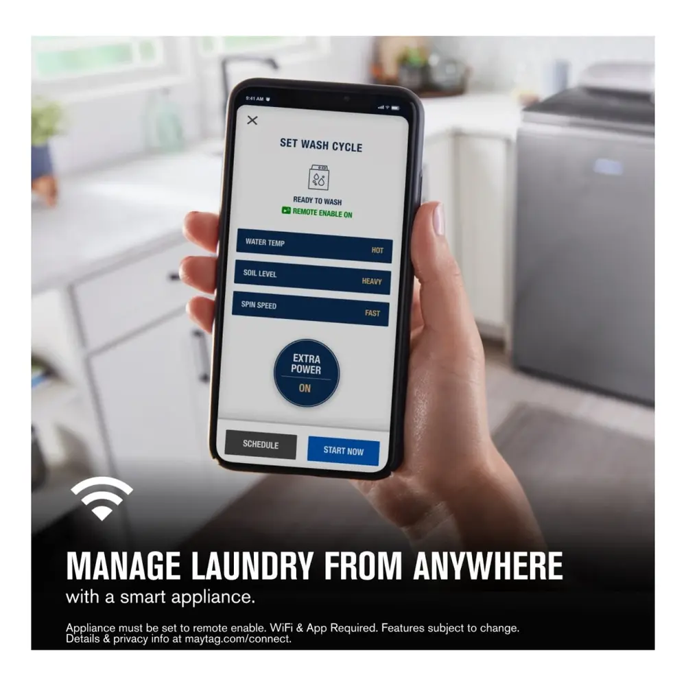 Maytag MVW7230H 28 inch Smart Top Load Washer with 5.2 cu. ft. Capacity, Extra Power and Power Agitator