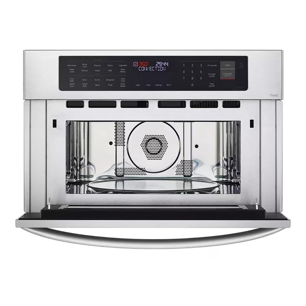 LG MZBZ1715S 30" Smart Built-In Microwave Speed Oven, 1.7 cu. ft. Capacity, 975 Cooking Watts, TurboCook™ , Sensor Cook , Air Fry Crispy, in PrintProof Stainless Steel