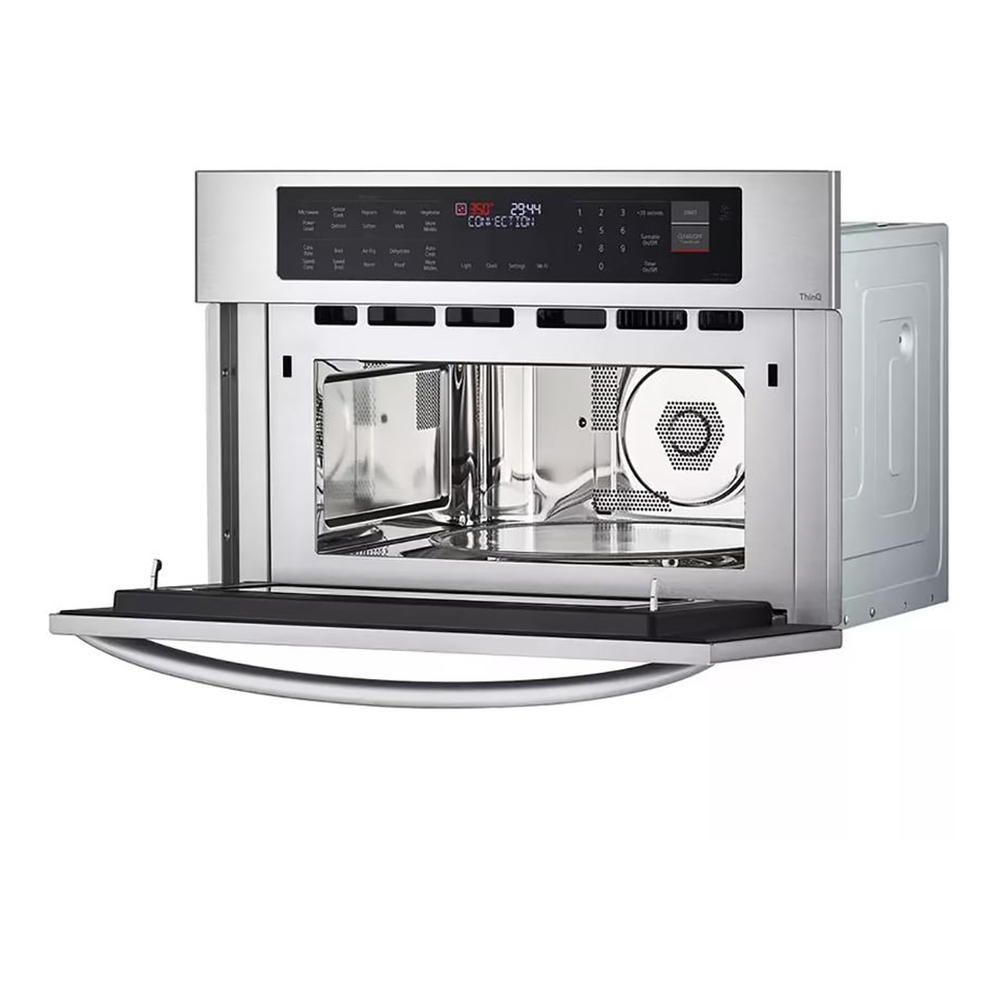 LG MZBZ1715S 30" Smart Built-In Microwave Speed Oven, 1.7 cu. ft. Capacity, 975 Cooking Watts, TurboCook™ , Sensor Cook , Air Fry Crispy, in PrintProof Stainless Steel