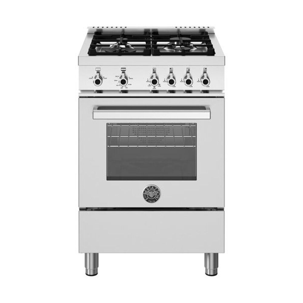 Bertazzoni-PRO244GASXVLP-24 inch All Gas Range, 4 Burners