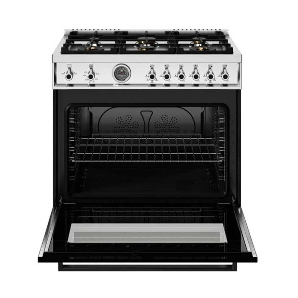 Bertazzoni-PRO366BCFGMNET-front view open