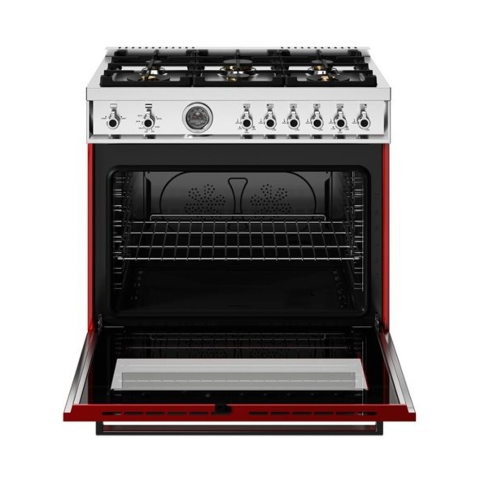 Bertazzoni-PRO366BCFGMROTLP-front view open