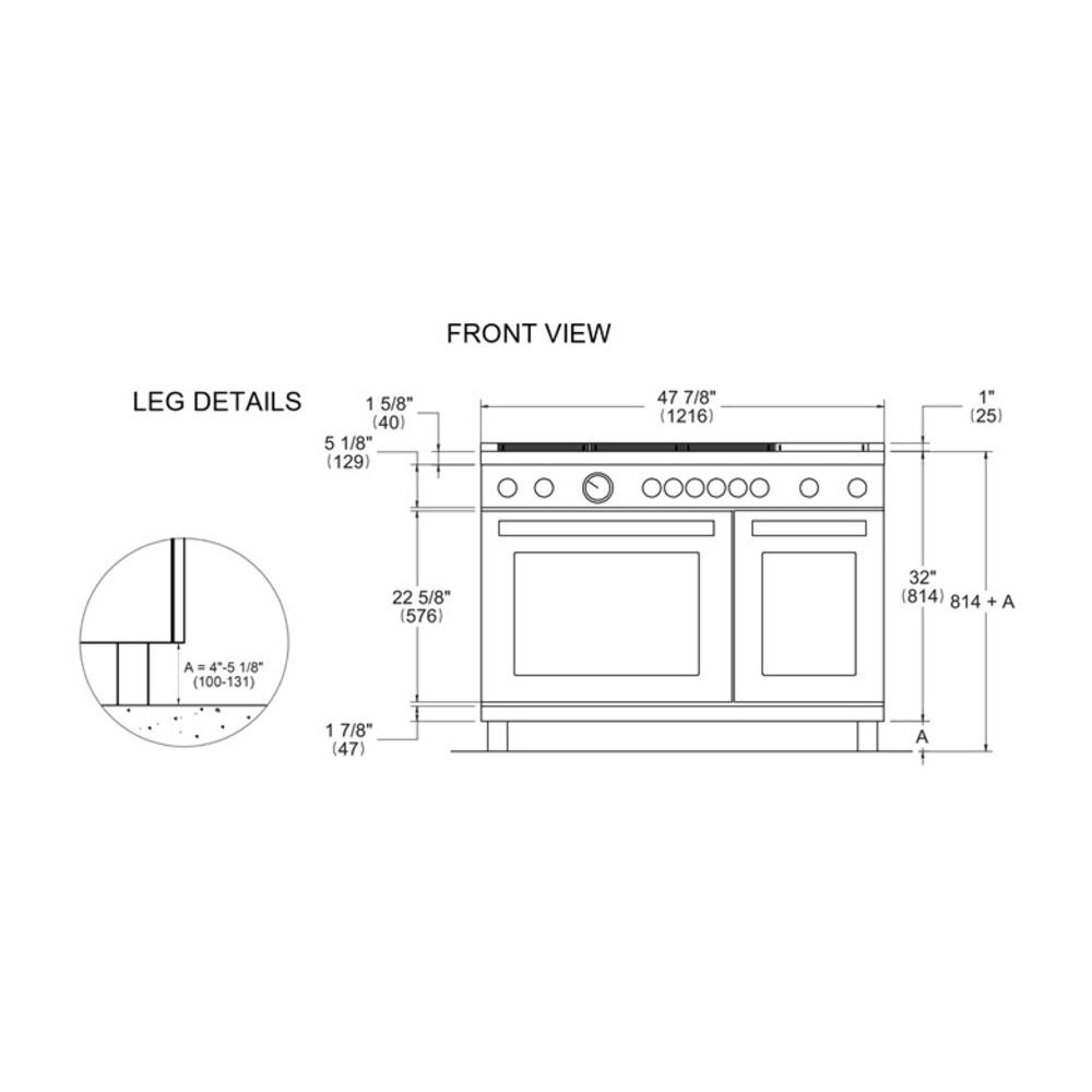 Bertazzoni-PRO486BTFEPXT-dimensions
