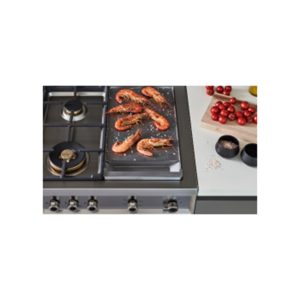 Bertazzoni-PRO486BTFGMNETLP-metal control knobs